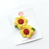 Sunflower Hair Clips